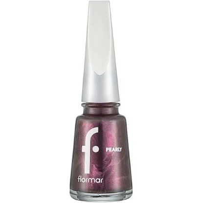 تصویر  لاک ناخن مرواریدی فلورمار شماره ۴۱۸ (Chrome Purple)