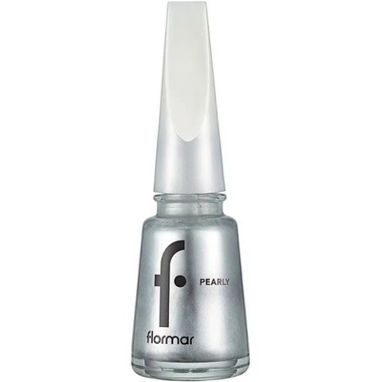 تصویر  لاک ناخن مرواریدی فلورمار شماره ۳۹۰ (Stylish Silver)