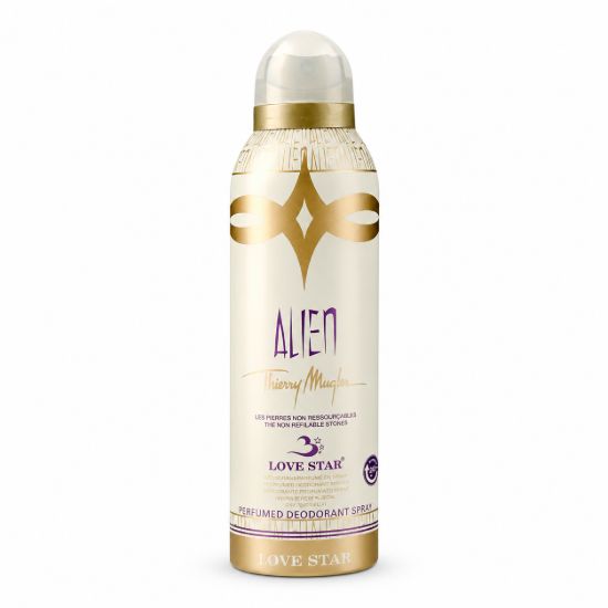 تصویر  اسپری بدن زنانه لاو استار مدل Thierry Mugler Alien