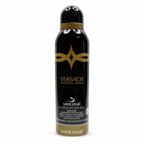 تصویر  اسپری بدن زنانه لاو استار مدل Versace Crystal Noir