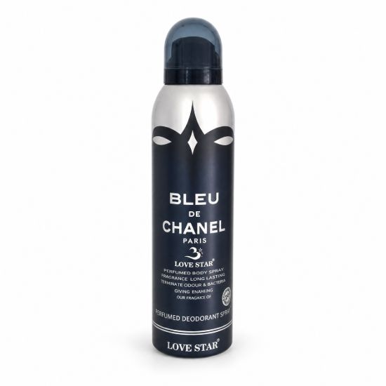 تصویر  اسپری بدن مردانه لاو استار مدل Bleu de chanel