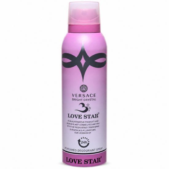تصویر  اسپری زنانه لاو استار مدل VERSACE BRIGHT CRYSTAL