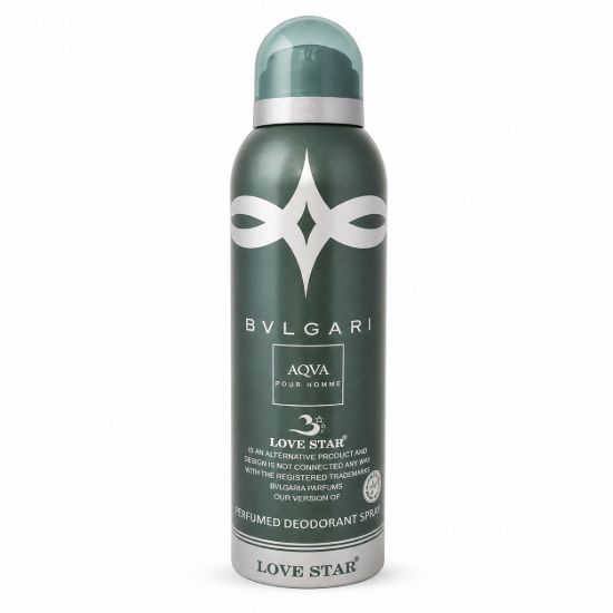 تصویر  اسپری مردانه لاو استار مدل bvlgari