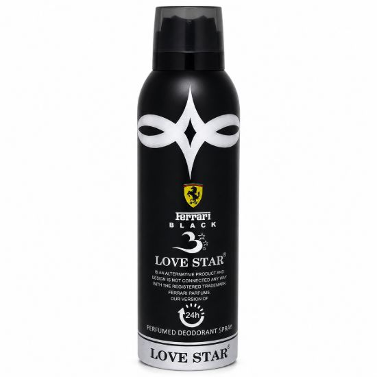 تصویر  اسپری مردانه لاو استار مدل FERRARI BLACK