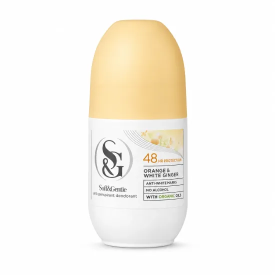 تصویر  رول ضد تعریق زنانه سافت اند جنتل مدل Orange White Ginger