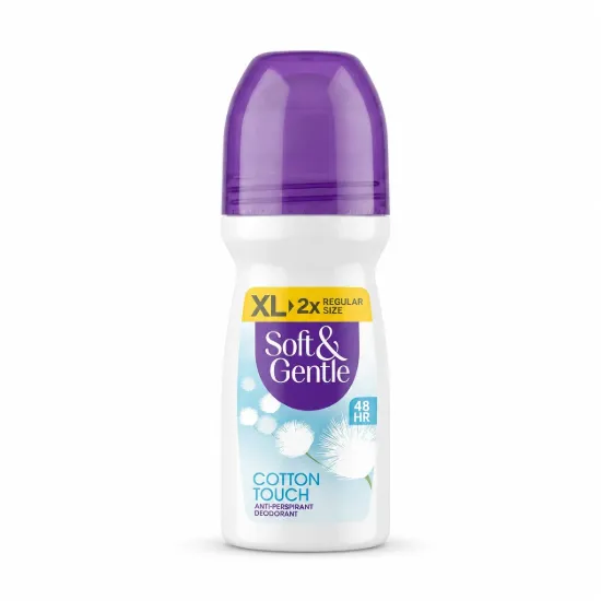 تصویر  مام رول ضدتعریق زنانه Soft & Gentle مدل Cotton touch حجم 100میل