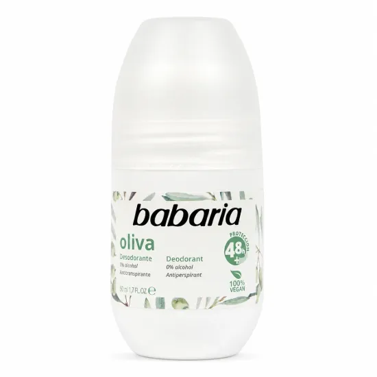 تصویر  رول ضد تعریق باباریا babaria حاوی Olive Oil حجم 50 میلی لیتر