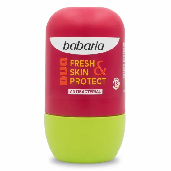 تصویر  مام رول ضد تعریق 48 ساعته باباریا babaria مدل فرش اسکین پروتکت Fresh Skin Protect حجم 50 میل