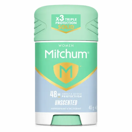 تصویر  مام استیک ضد تعریق زنانه میچام مدل بدون بو  Mitchum Women Unscented Antiperspirant Deodorant Solid 41g