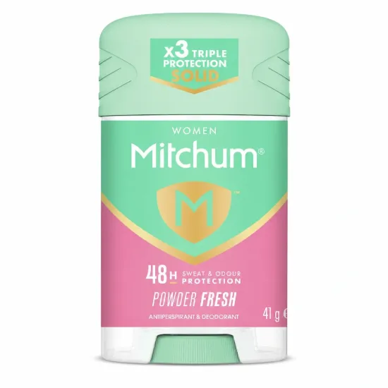 تصویر  مام استیک ضد تعریق زنانه میچام مدل پاودر فرش  Mitchum Women Powder Fresh Antiperspirant Deodorant Solid 41g