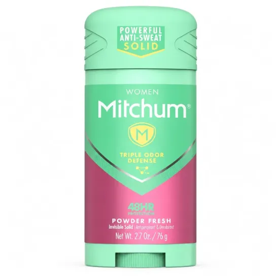 تصویر  مام استیک ضد تعریق زنانه میچام مدل پاودر فرش Mitchum Powder Fresh Invisible Solid 76g