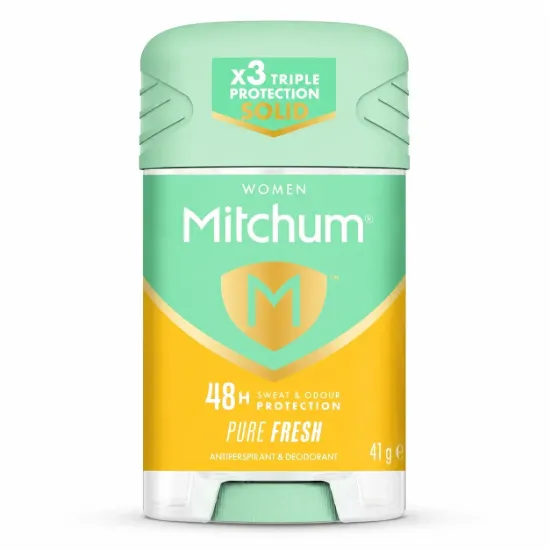 تصویر  مام استیک ضد تعریق زنانه میچام مدل پیور فرش  Mitchum Women Pure Fresh Antiperspirant Deodorant Solid 41g