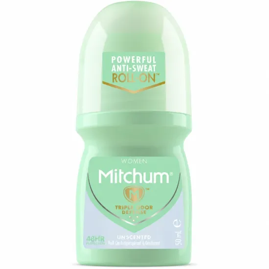 تصویر  مام رول ضد تعریق زنانه میچام مدل بدون بو Mitchum Unscented Roll On 50ml