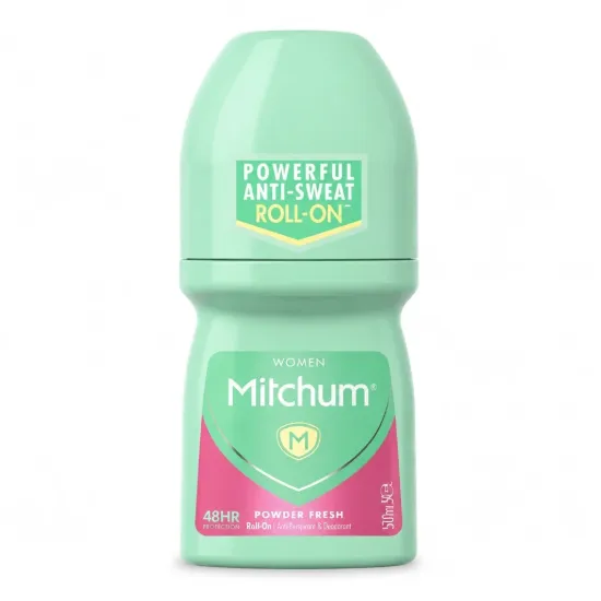 تصویر  مام رول ضد تعریق زنانه میچام مدل پاودر فرش Mitchum Powder Fresh Roll On 50ml