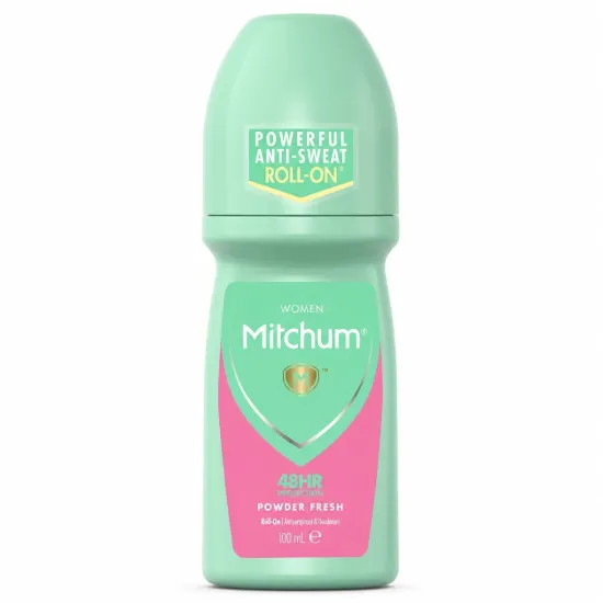 تصویر  مام رول ضد تعریق زنانه میچام مدل پاودر فرش Mitchum Powder Fresh Roll On 100ml