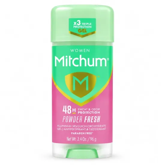 تصویر  مام ژل ضد تعریق زنانه میچام مدل پاودر فرش  Mitchum Women Powder Fresh Antiperspirant Gel 96g