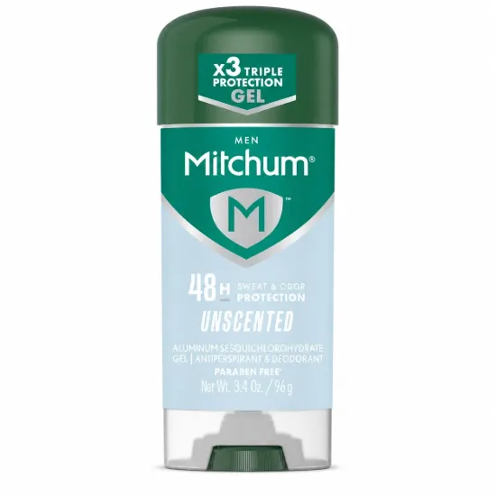 تصویر  مام ژل ضد تعریق مردانه میچام مدل بدون بو  Mitchum Men Unscented Antiperspirant Gel 96g